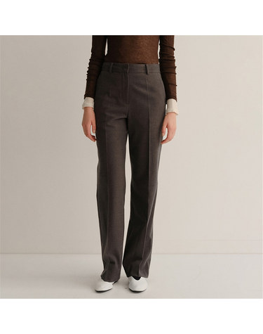 [블랭크03] wool boot cut pants (charcoal)