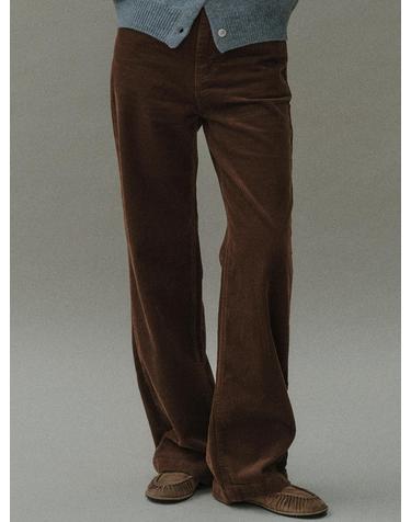 [블랭크03] straight-fit corduroy pants (brown)