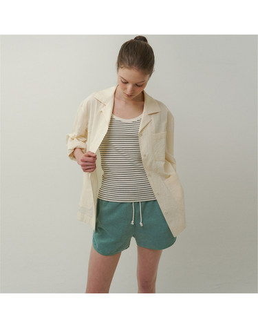 [블랭크03] summer terry shorts (green)