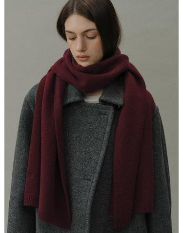 [1/21 예약발송] cashmere blend knit muffler (6colors)