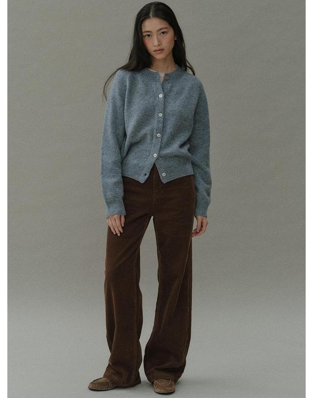 블랭크공삼 [블랭크03] straight-fit corduroy pants (brown) 착용컷