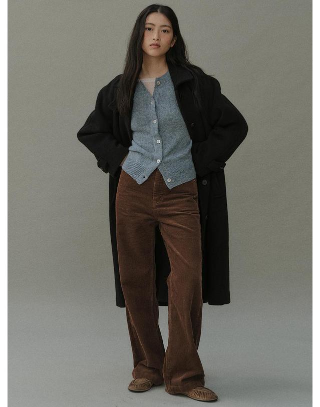 블랭크공삼 [블랭크03] straight-fit corduroy pants (brown) 착용컷