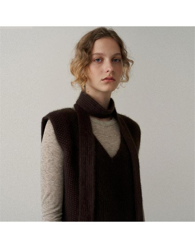 블랭크공삼 [블랭크03] fox blend tie vest (brown) 착용컷