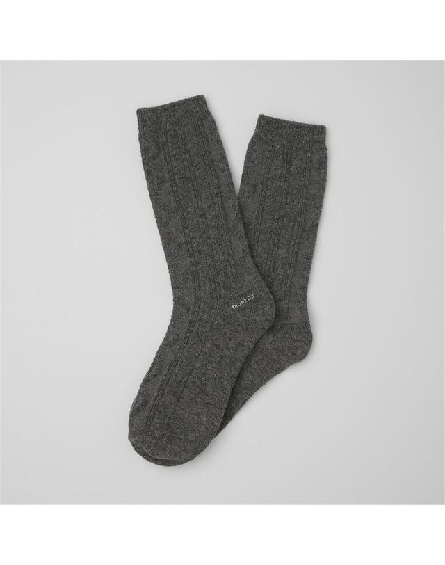 블랭크공삼 wool cable cozy socks (3colors) 착용컷
