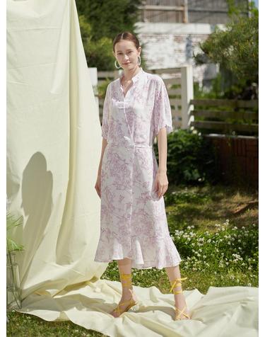 [와이제이] AETHER WRAP ONE PIECE _ PINK