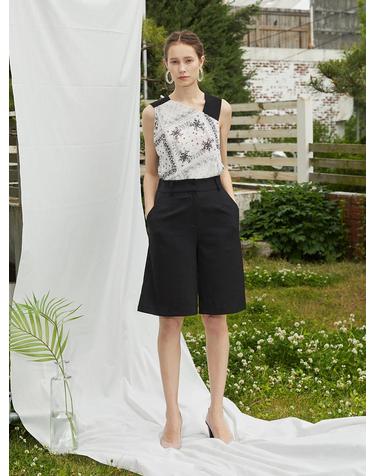 [와이제이] KNEE LENGTH CULOTTE _ BLACK