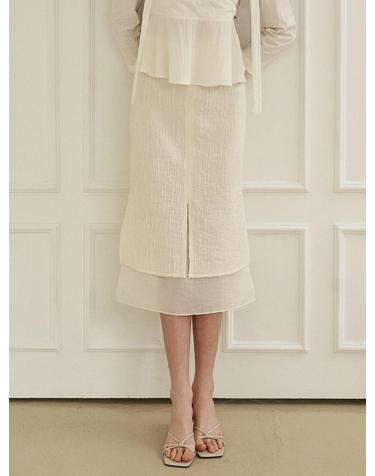 [플로브] LAYERD SKIRT_2COLOR