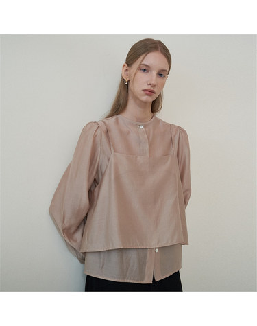 [플로브] SHEER SET UP BLOUSE 2 _2color