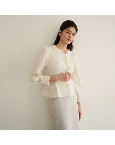 [플로브] POEMPOEM BLOUSE_BEIGE