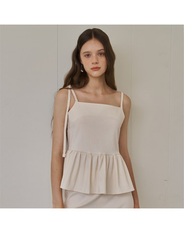 [플로브] BON BON SLEEVELESS BLOUSE_YE