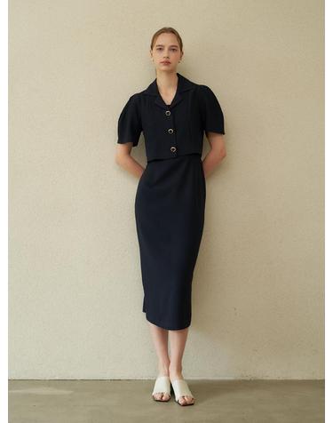 [플로브] PAGE JACKET NOTED DRESS SET UP_NA