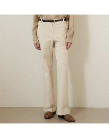 [플로브][벨트증정] MINIMAL BOOTS CUT CORDUROY PANTS (3COLORS)