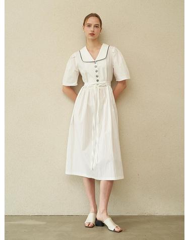 [플로브] AMELIE DRESS_WH