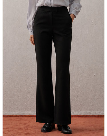 BOOTCUT SLACKS BLACK