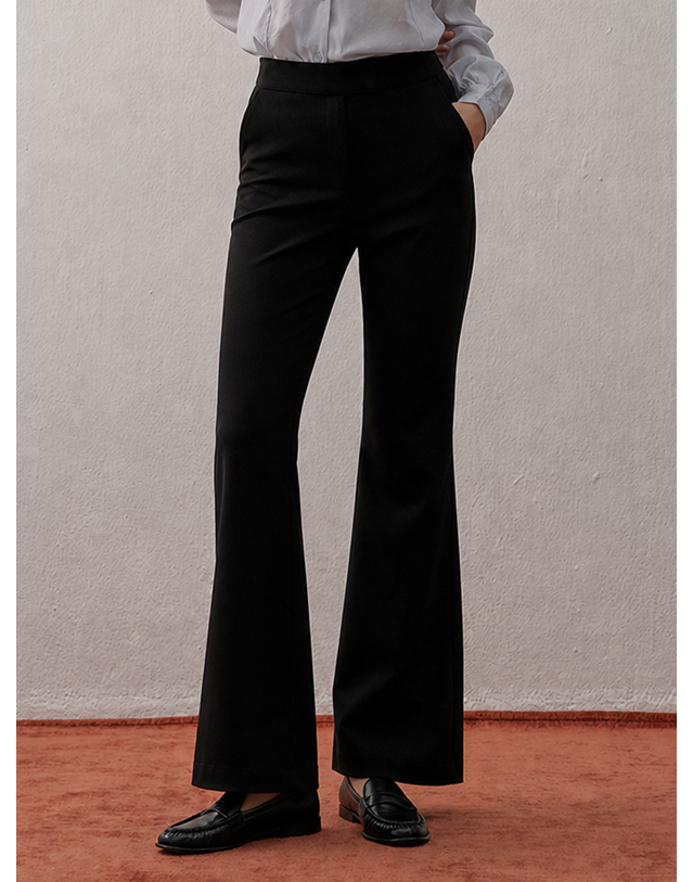 카미노 BOOTCUT SLACKS BLACK 착용컷