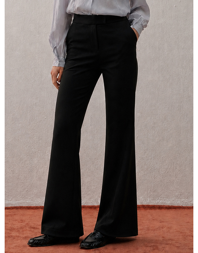 카미노 BOOTCUT SLACKS BLACK 착용컷