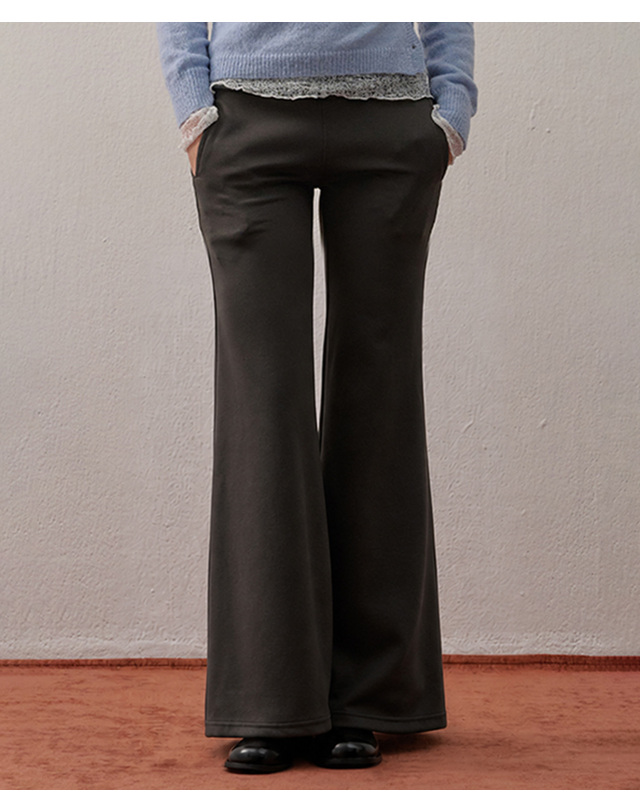 카미노 BANDING STRAP BOOTCUT TRAINING PANTS CHARCOAL 착용컷