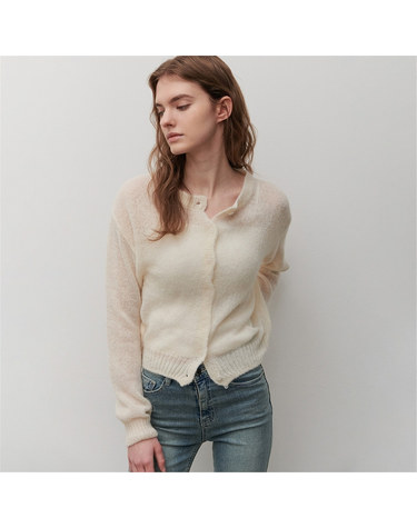 [카미노] BOUCLE CARDIGAN CREAM