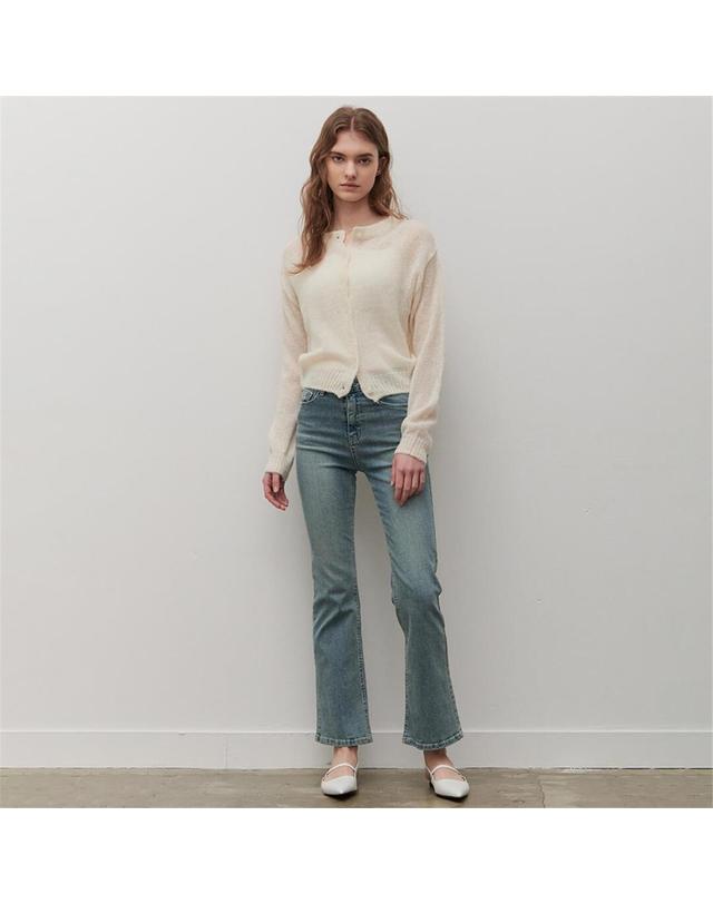 카미노 [카미노] BOUCLE CARDIGAN CREAM 착용컷
