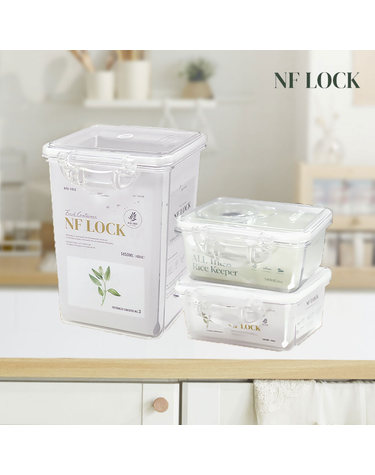 [NF LOCK] 엔에프락 직사각 캐니스터 3호 1450ml
