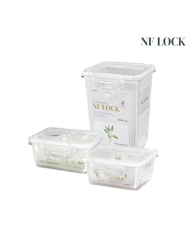 엔에프락 NF LOCK 엔에프락 트라이탄 직사각 참숯 밥팩 540ml 착용컷