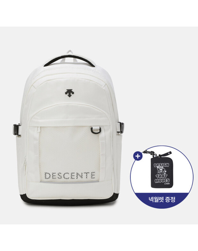 데상트 스텝업 미니 백팩 (20L, 슈즈백 구성) SR123UBP11 착용컷