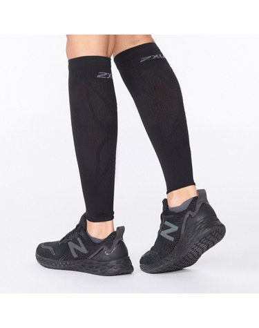 [2XU]공용 X 컴프레션 카프 슬리브 블랙_UA5458BBLK-BLK