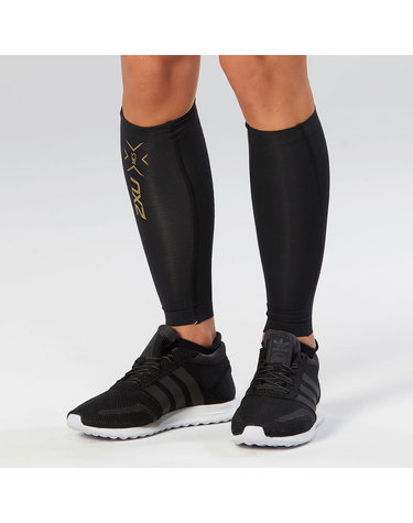 [2XU]공용 라이트 스피드 컴프레션 카프 가드 블랙_UA3064BBLK-GLD