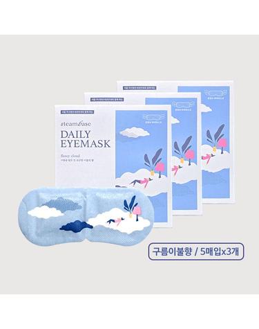 서울부산밝은세상안과와 함께하는 스팀베이스 온열안대 데일리아이마스크 구름이불향 5매입x3개