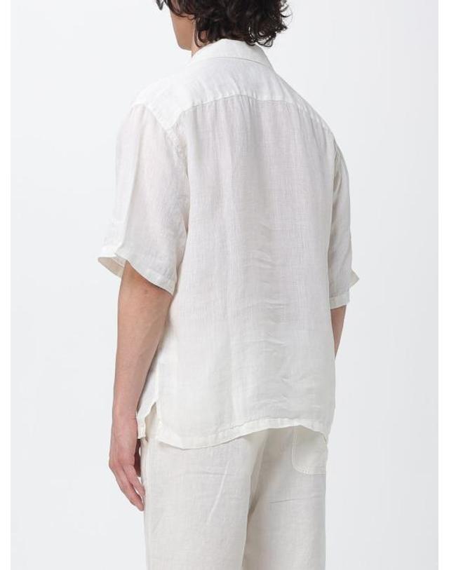 120 리노 [해외직구] 26SS 120 리노 반팔 셔츠 33ALIM19L3000011533ALIM 000055 Butter 착용컷