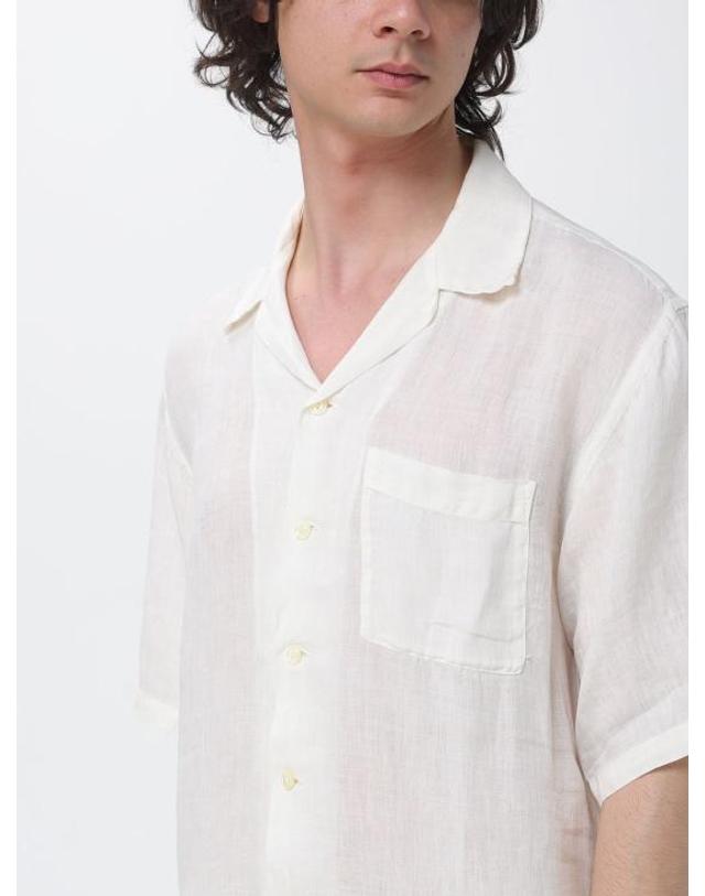 120 리노 [해외직구] 26SS 120 리노 반팔 셔츠 33ALIM19L3000011533ALIM 000055 Butter 착용컷