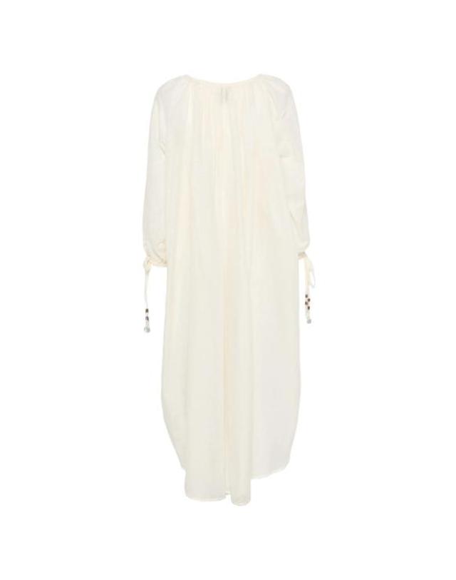 120 리노 [해외직구] 26SS 120 리노 롱 원피스 33BLIW4PLO000G494702700774 BIANCO 착용컷