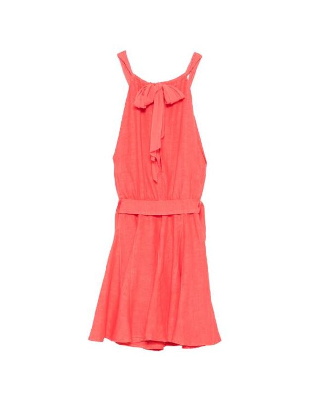 120 리노 [해외직구] 26SS 120 리노 미디 원피스 33ALIW4PKY000E517900900015 RED 착용컷