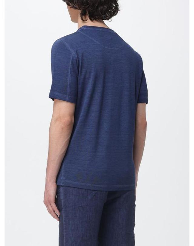 120 리노 [해외직구] 26SS 120 리노 반팔 티셔츠 33ALIM7186000G30833ALIM S0025F Navy 착용컷