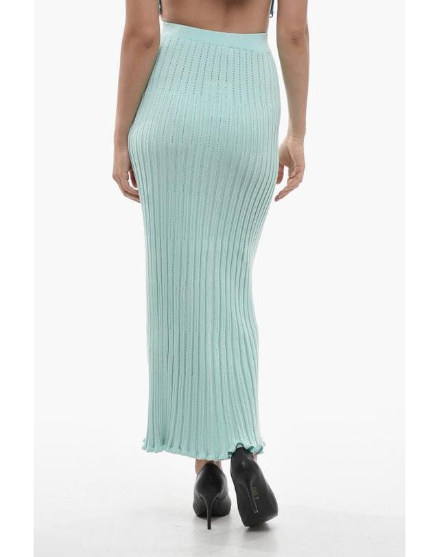 에어론 [해외직구] 에어론 롱 스커트 AW23RSSK159430332 Light blue 착용컷