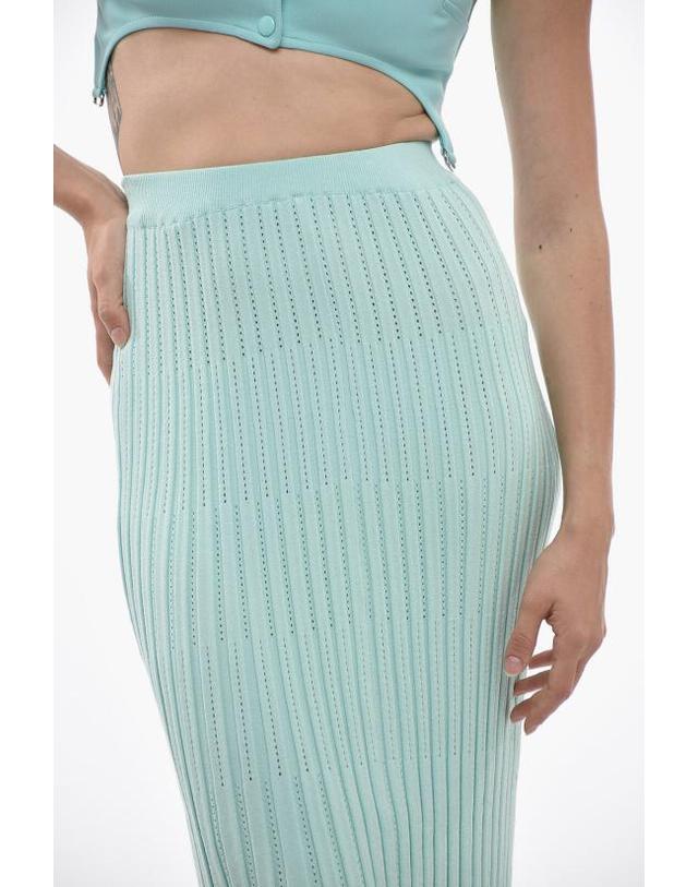 에어론 [해외직구] 에어론 롱 스커트 AW23RSSK159430332 Light blue 착용컷