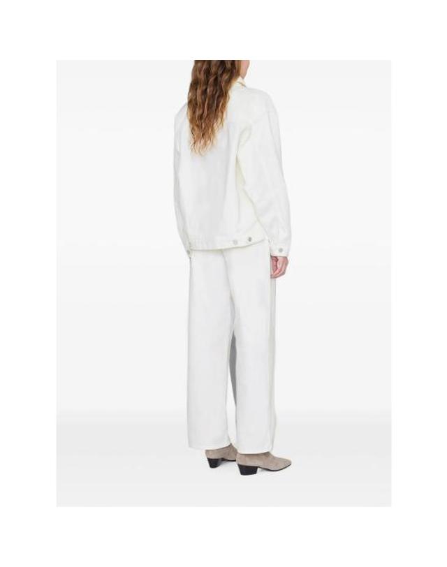 애니빙 [해외직구] 26SS 애니빙 데님 자켓 A 01 10878 OFW25 WHITE 착용컷
