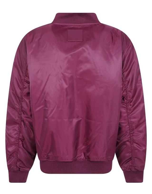 애니빙 [해외직구] 26FW 애니빙 가죽 자켓 A0110490BGN28 BURGUNDY RED 착용컷