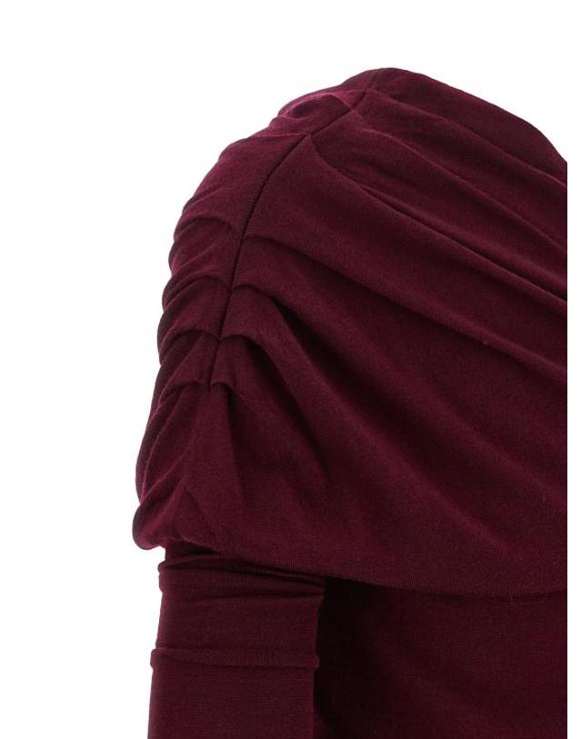 아르마리움 [해외직구] 아르마리움 원피스 LDARMTMKD11W031014BORGOGNA BURGUNDY 착용컷
