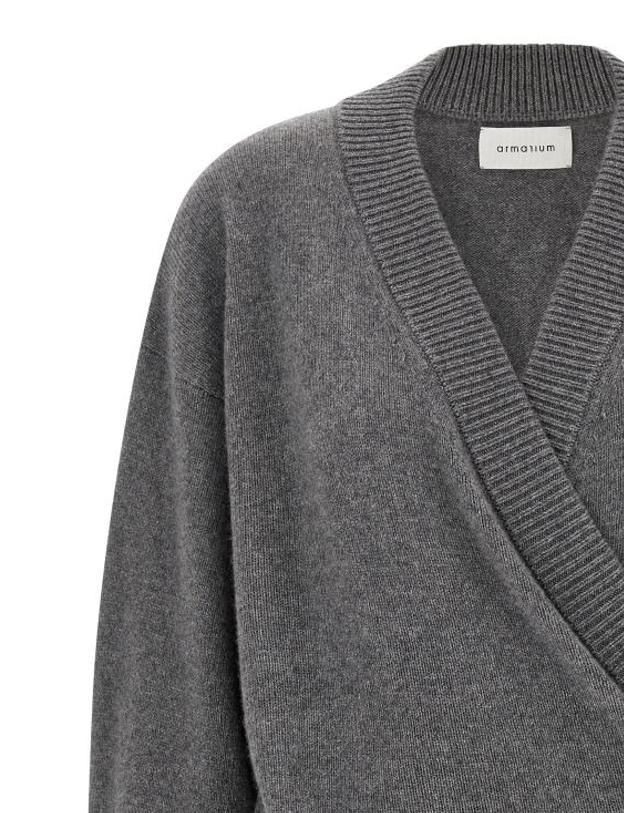 아르마리움 [해외직구] 26FW 아르마리움 가디건 ARMTMKN34W038050MEDIUMGREYMELANGE Gray 착용컷