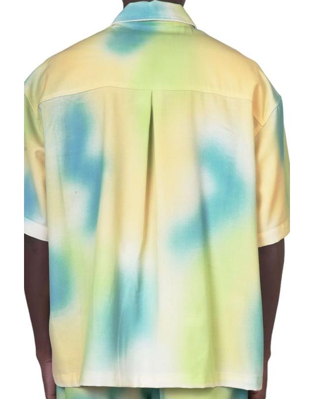 본사이 [해외직구] 23SS 본사이 반팔 셔츠 SH002 002 SPRAY1 Multi 착용컷