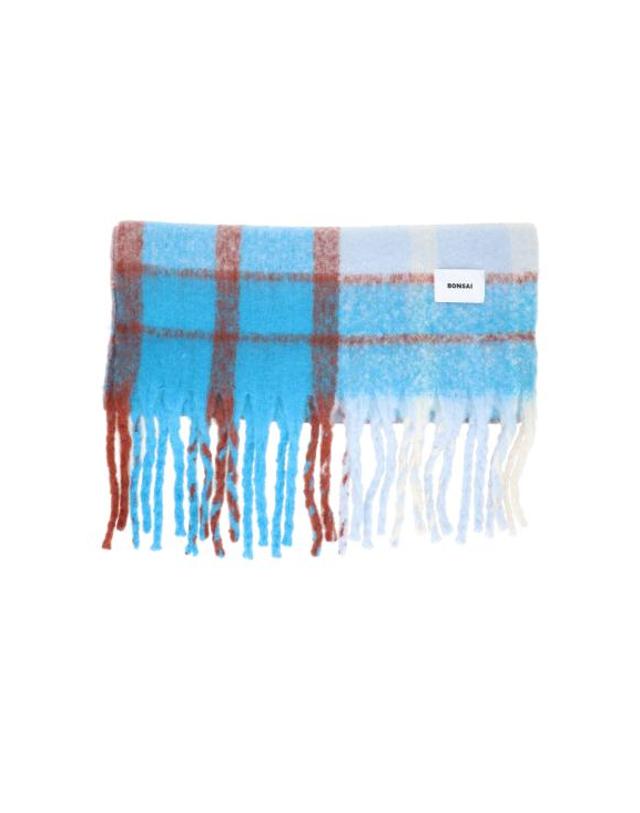 본사이 [해외직구] 25FW 본사이 머플러 스카프 AW25AC004V5 GRY Light blue 착용컷