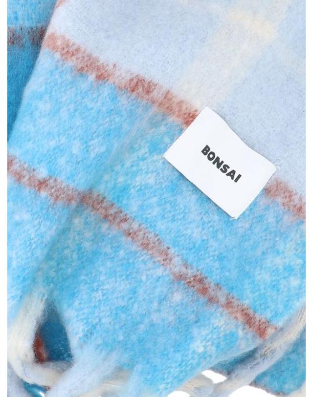 본사이 [해외직구] 25FW 본사이 머플러 스카프 AW25AC004V5 GRY Light blue 착용컷