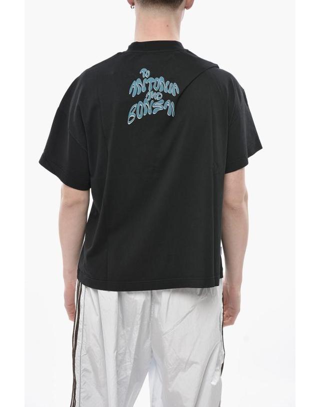 본사이 [해외직구] 본사이 반팔 티셔츠 TS002 BOLDBLACK 착용컷