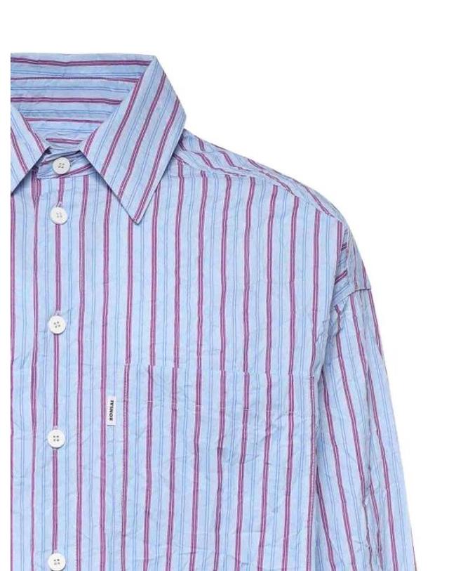 본사이 [해외직구] 26SS 본사이 긴팔 셔츠 SH005002VU Light Blue 착용컷
