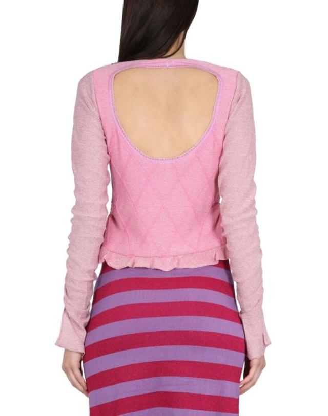 코르미오 [해외직구] 23SS 코르미오 블라우스 ELENA ORTENSIA Pink 착용컷