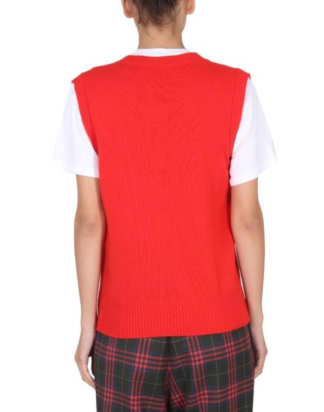 코르미오 [해외직구] 22FW 코르미오 베스트 NICOLE POMODORO Red 착용컷