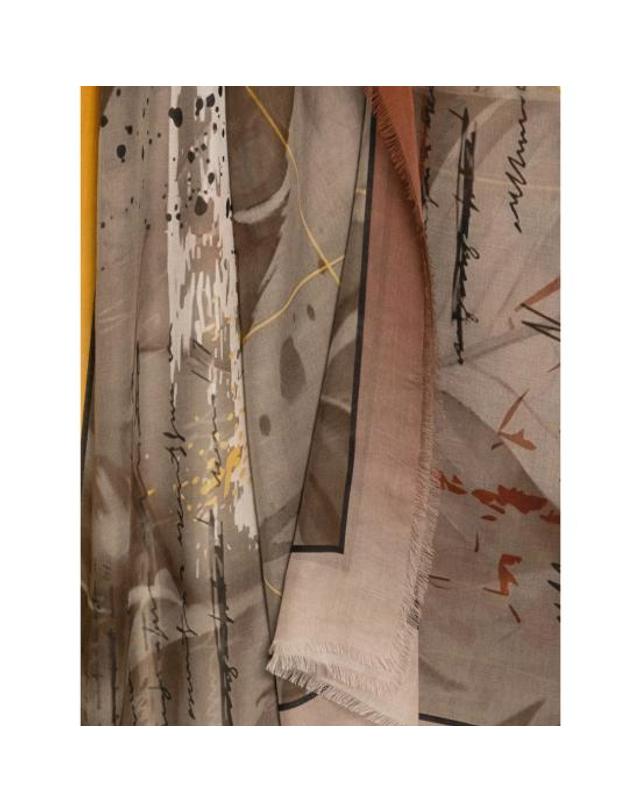 다니엘로 [해외직구] 26FW 다니엘로 머플러 스카프 ELBA 8021 NEUTRALS 착용컷