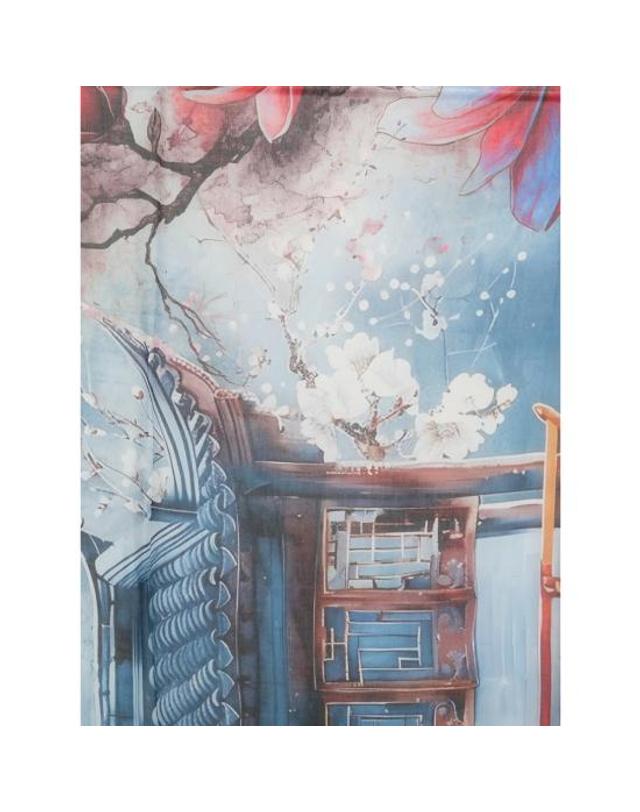 다니엘로 [해외직구] 26FW 다니엘로 머플러 스카프 ELBA 8014 BLUE WHITE 착용컷