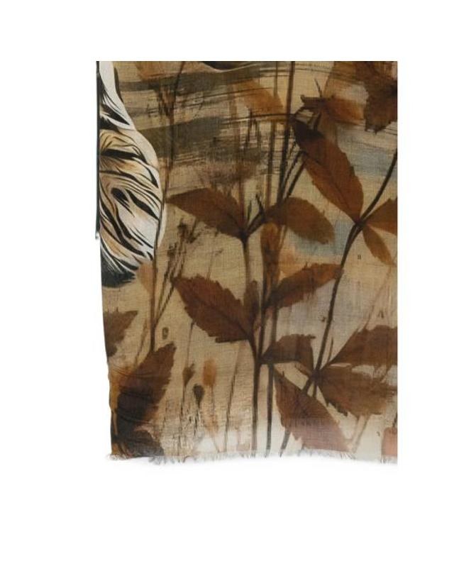 다니엘로 [해외직구] 26FW 다니엘로 머플러 스카프 ELBA 8008 NEUTRALS BROWN 착용컷